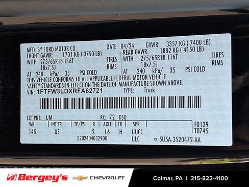 Used 2024 Ford F150 XLT w/ Mobile Office Package AWD/4WD image 30