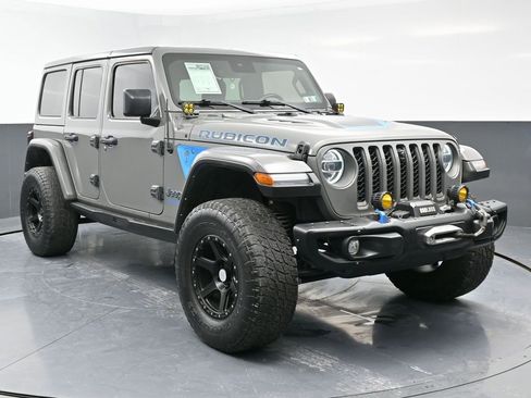 Used 2021 Jeep Wrangler Unlimited Rubicon 4xe w/ Steel Bumper Group image 3