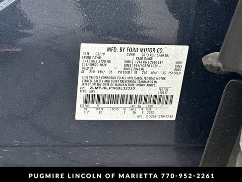 Used 2019 Lincoln Nautilus Reserve FWD image 34