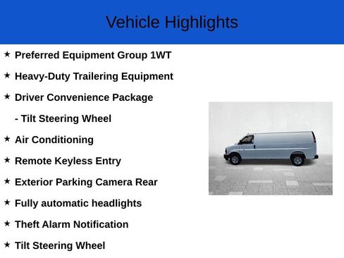 New 2025 Chevrolet Express 3500 Extended w/ Driver Convenience Package image 2