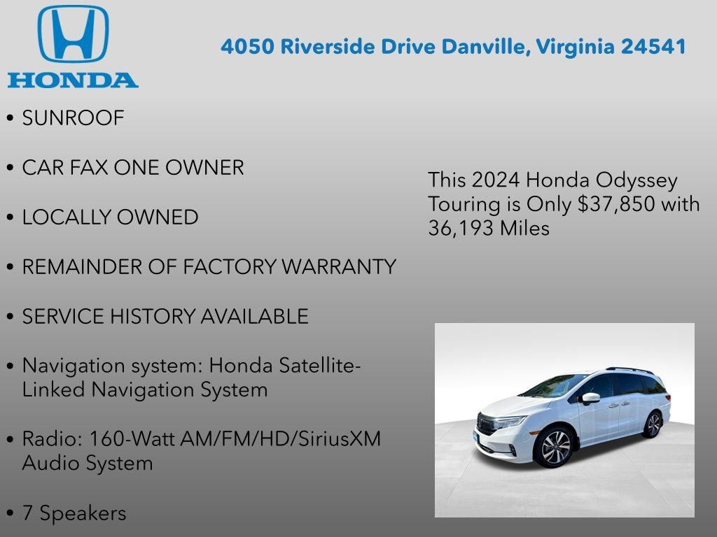 Certified 2024 Honda Odyssey Touring image 17