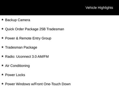 Used 2015 RAM 1500 Tradesman w/ Power & Remote Entry Group