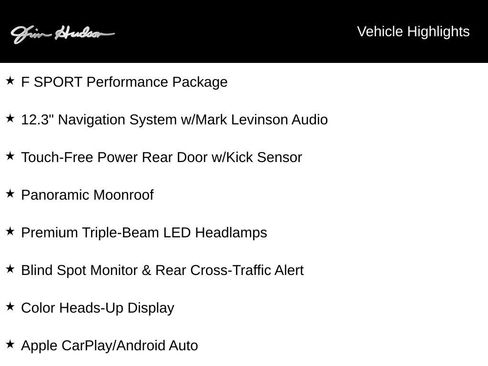 Used 2020 Lexus RX 350 F Sport w/ Accessory Package image 2