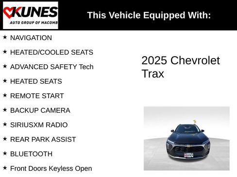 Used 2025 Chevrolet Trax LT w/ LT Convenience Package FWD image 3