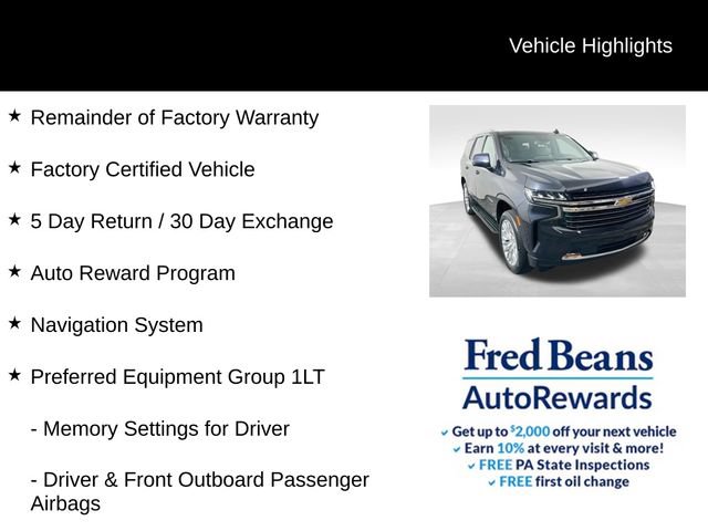 Used 2023 Chevrolet Tahoe LT w/ LT Signature Package AWD/4WD image 5
