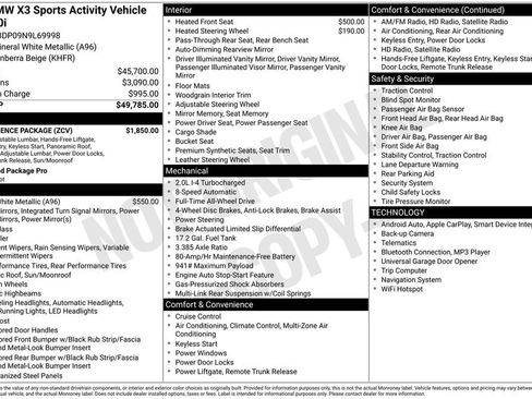 Used 2022 BMW X3 xDrive30i image 33