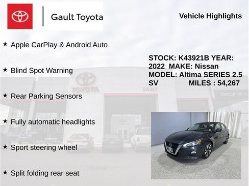 Used 2022 Nissan Altima 2.5 SV FWD image 5