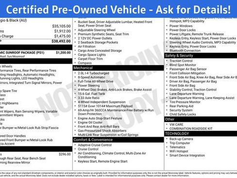Certified 2026 Volkswagen Tiguan SE w/ Panoramic Sunroof Package AWD/4WD image 7