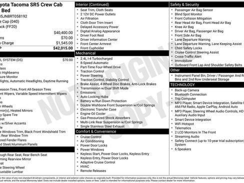 Used 2024 Toyota Tacoma SR5 AWD/4WD image 35