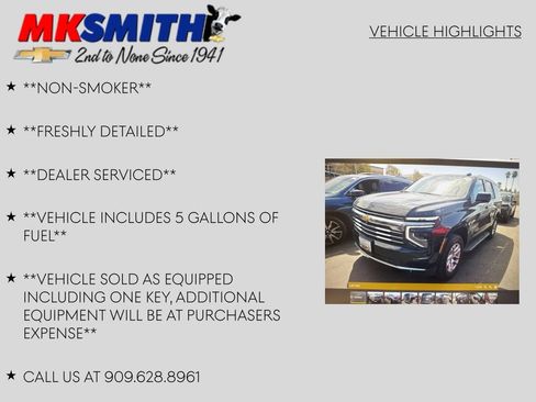 Used 2025 Chevrolet Tahoe LT AWD/4WD image 3