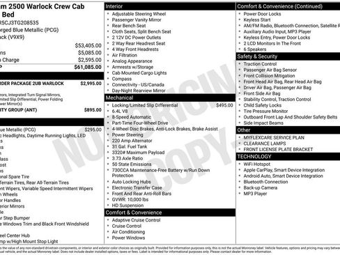 New 2026 RAM 2500 Warlock AWD/4WD image 5