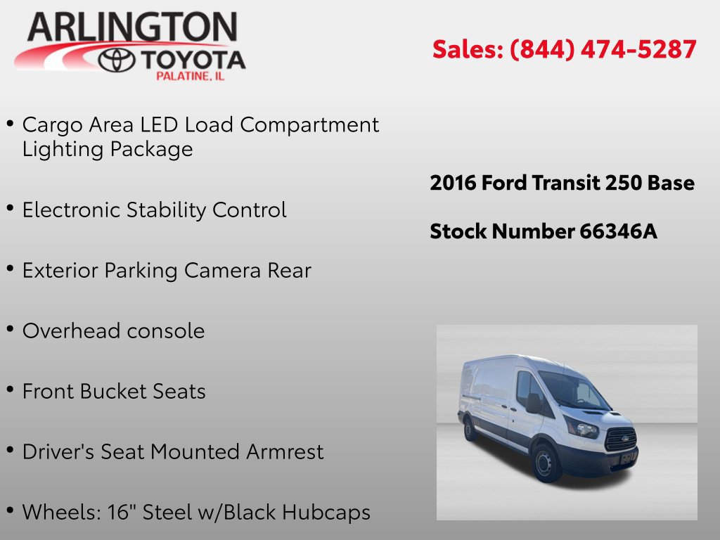 Used 2016 Ford Transit 250 148 Medium Roof RWD image 2