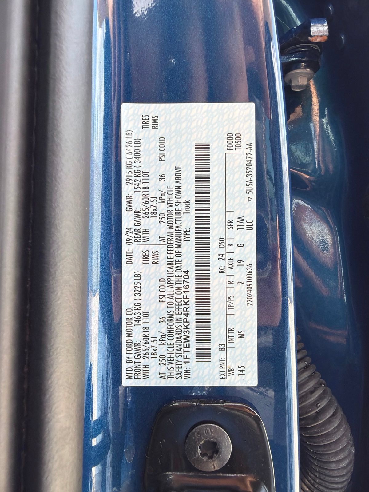Used 2024 Ford F150 XLT w/ Bed Utility Package RWD image 44