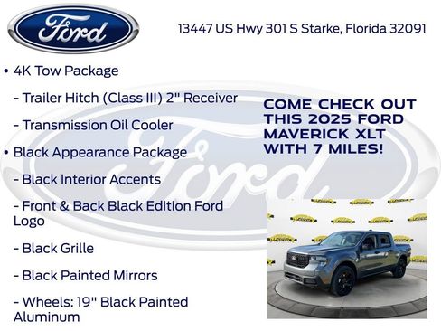 New 2025 Ford Maverick XLT w/ Black Appearance Package image 15