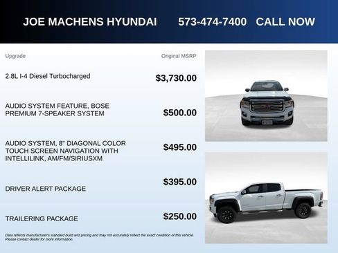 Used 2017 GMC Canyon SLT w/ Driver Alert Package AWD/4WD image 5