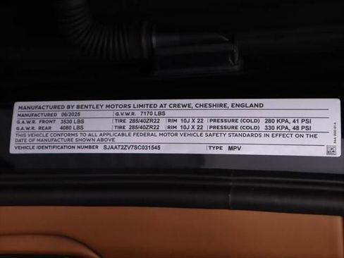 New 2025 Bentley Bentayga image 34