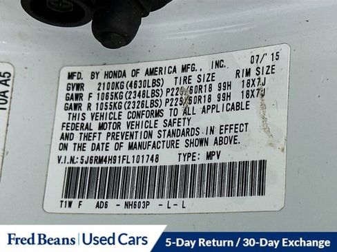 Used 2015 Honda CR-V Touring image 34