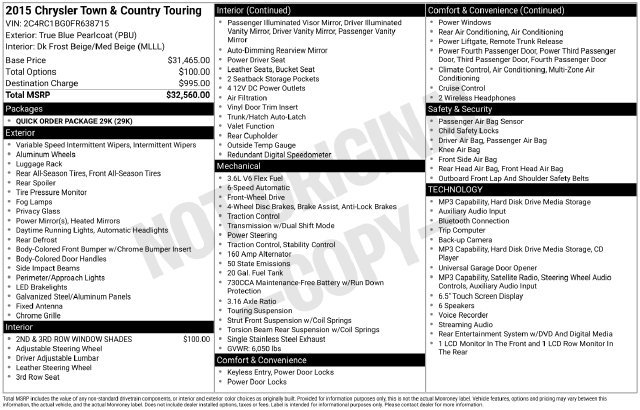 Used 2015 Chrysler Town & Country Touring FWD image 40