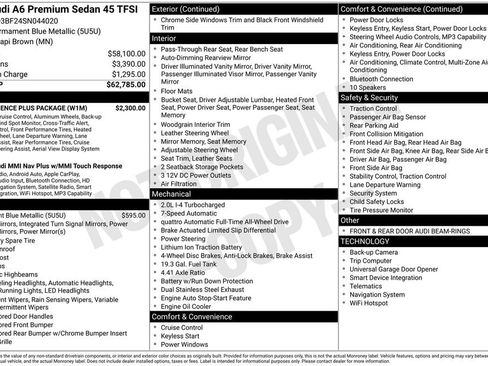 Certified 2025 Audi A6 2.0T Premium w/ Convenience Plus Package image 29