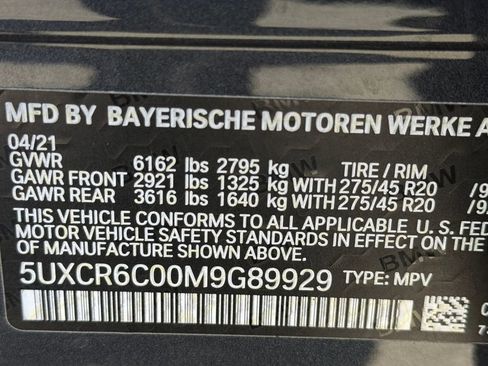 Used 2021 BMW X5 xDrive40i w/ Convenience Package AWD/4WD image 30