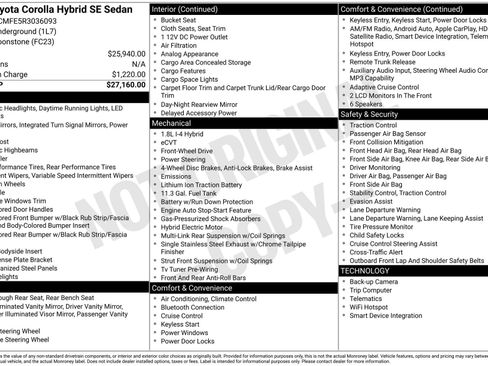 Certified 2024 Toyota Corolla SE FWD image 33