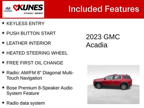 Used 2023 GMC Acadia SLT AWD/4WD image 3