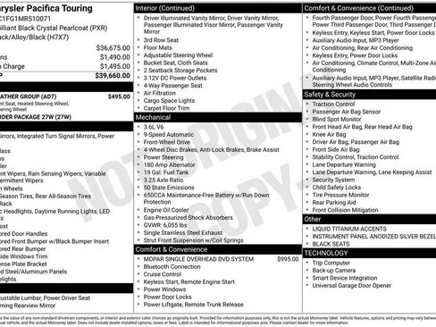 Used 2021 Chrysler Pacifica Touring w/ Cold Weather Group FWD image 5
