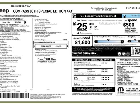 Used 2021 Jeep Compass Latitude image 11