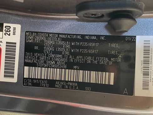 Used 2022 Toyota Sienna XLE AWD/4WD image 29