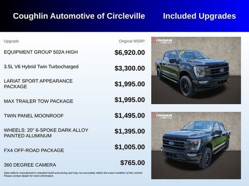 Used 2021 Ford F150 Lariat w/ Equipment Group 502A High AWD/4WD image 3