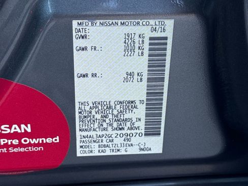 Used 2016 Nissan Altima 2.5 SL w/ 2.5 Technology w/LED Package image 30