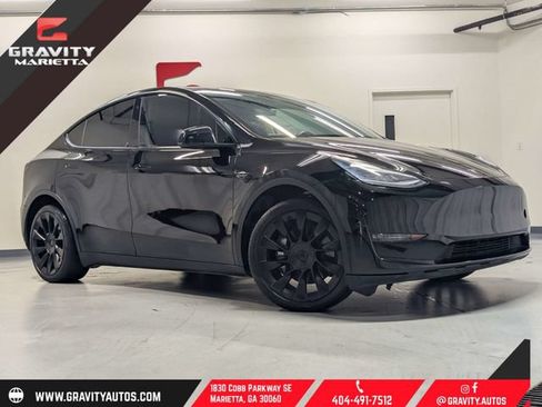 Used 2020 Tesla Model Y Long Range AWD/4WD image 1
