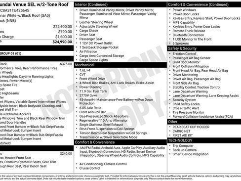 New 2026 Hyundai Venue SEL image 26