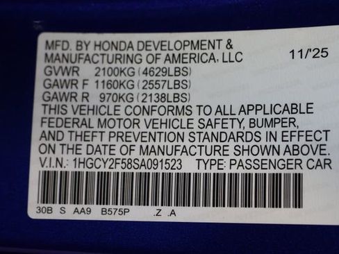Certified 2025 Honda Accord Sport image 29