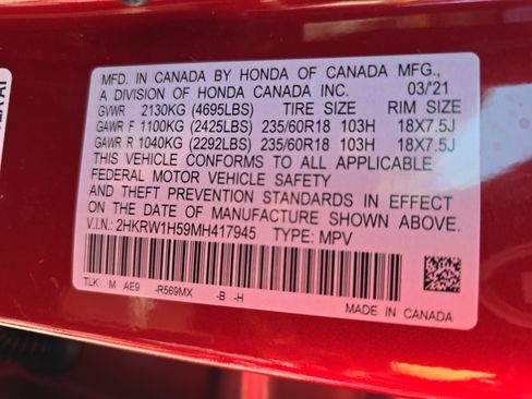Used 2021 Honda CR-V EX image 35