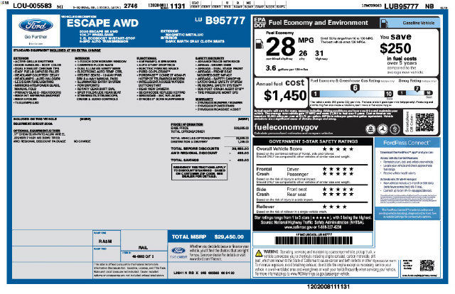 Used 2020 Ford Escape SE AWD/4WD image 4