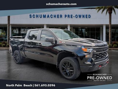 Used 2022 Chevrolet Silverado 1500 Custom Trail Boss w/ LPO, Dark Essentials Package AWD/4WD image 1