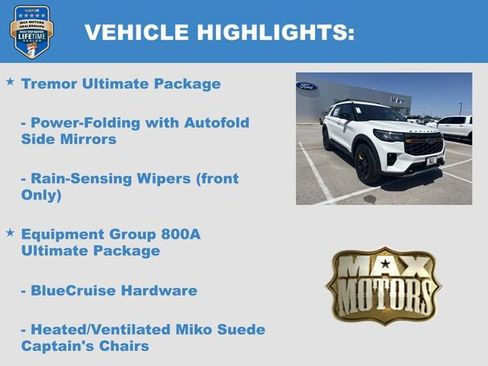 New 2026 Ford Explorer Tremor w/ Tremor Ultimate Package AWD/4WD image 12