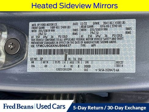 Certified 2022 Ford Escape SE w/ SE Sport Appearance Package AWD/4WD image 37