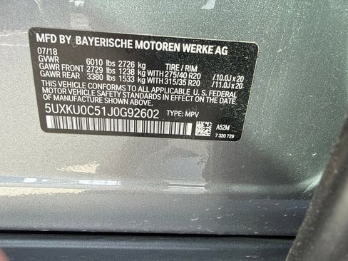 Used 2018 BMW X6 sDrive35i w/ Driving Assistance Package RWD image 14