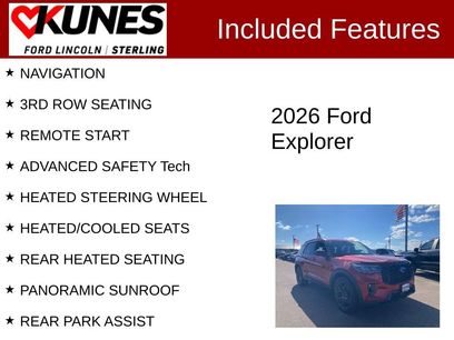 New 2026 Ford Explorer ST w/ Sun And Sound Package