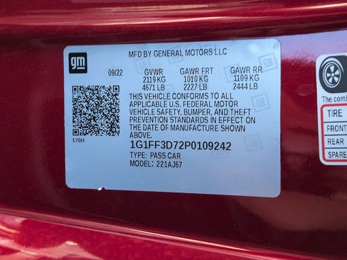 Used 2023 Chevrolet Camaro LT w/ RS Package RWD image 25