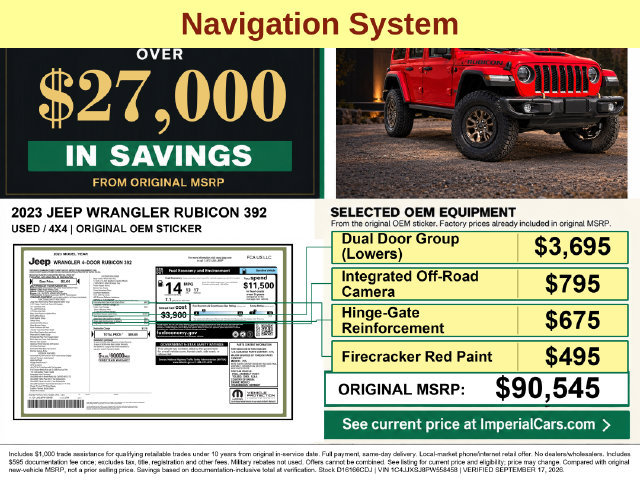 Used 2023 Jeep Wrangler Unlimited Rubicon 392 w/ Dual Door Group (Lowers Only) AWD/4WD image 4