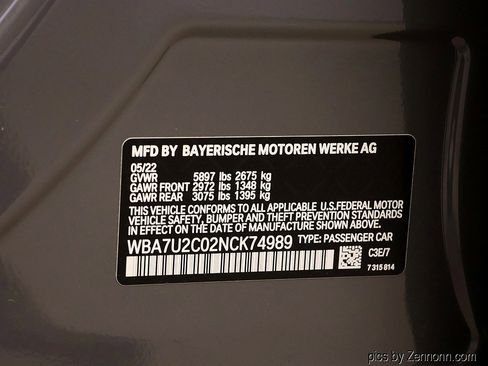 Certified 2022 BMW 750i xDrive w/ Executive Package image 44