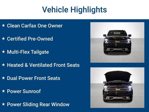 Certified 2022 Chevrolet Silverado 1500 High Country w/ Z71 Off-Road Package AWD/4WD image 3