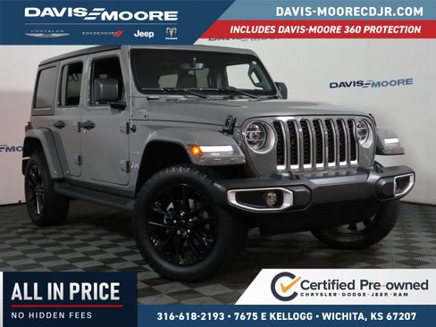 Used 2021 Jeep Wrangler Unlimited Sahara w/ Cold Weather Group AWD/4WD image 1