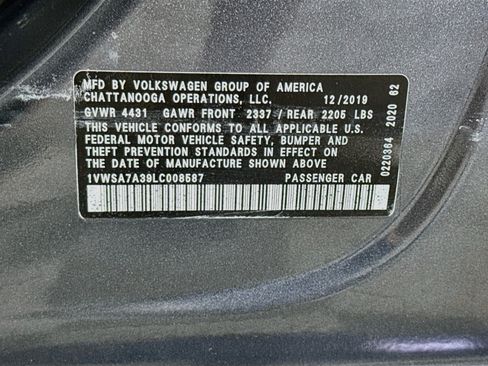 Used 2020 Volkswagen Passat 2.0T SE FWD image 40