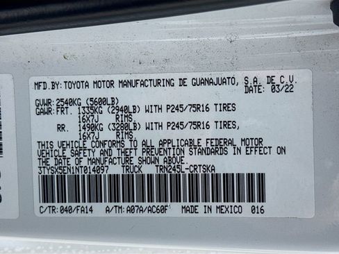 Certified 2022 Toyota Tacoma SR image 22