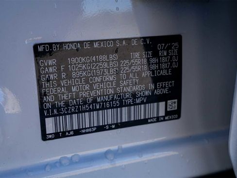 Certified 2026 Honda HR-V Sport image 30