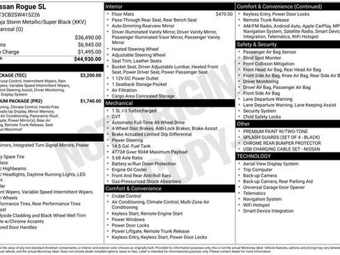 Used 2025 Nissan Rogue SL w/ Tech Package AWD/4WD image 39